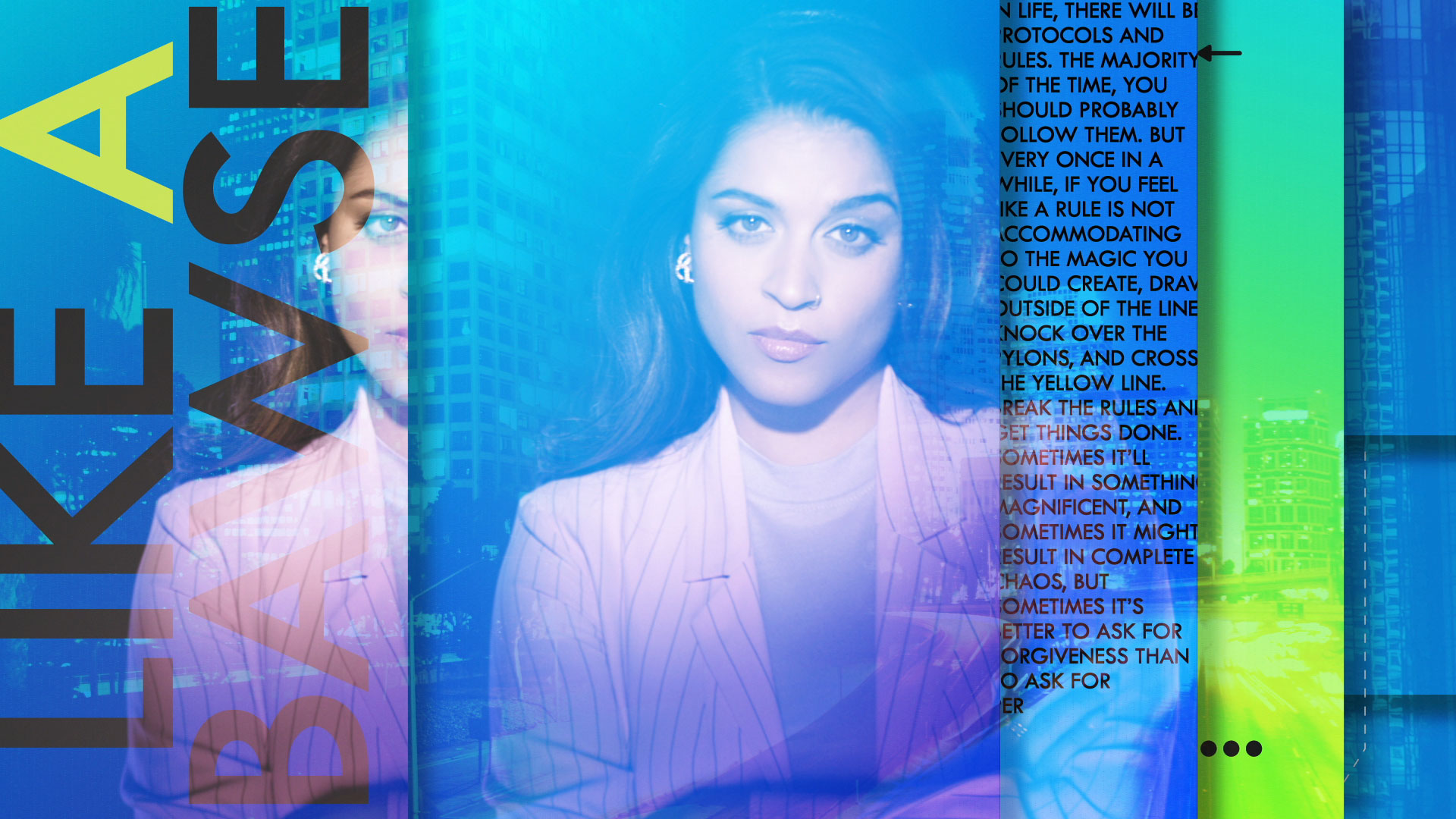 On-air design work sample